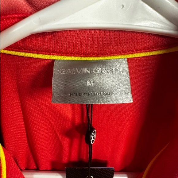 Galvin Green Coral Pink Sleeveless Golf Polo Romper with Waist Detail - Picture 4 of 13